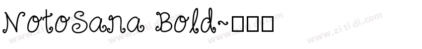 NotoSana Bold字体转换
